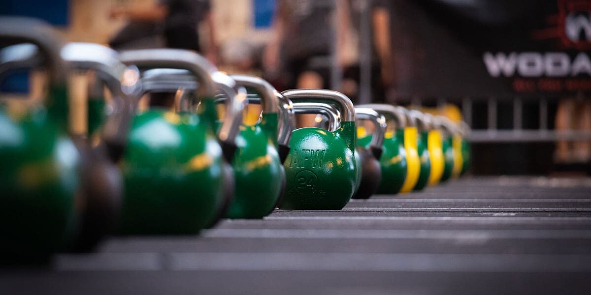 Crossfit kettlebell row